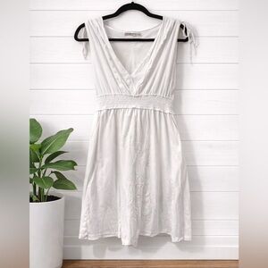🌊👉💗Ocean Drive Clothing Co. White Embroidered Coverup Dress_Beach Resort-Small